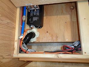 Heat Pad Switch in DS dinette bench seat with surge protector and toilet shut off valve (1).JPG