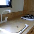 White sink and stove