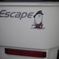 Decal for our egg trailer. 
"Hatched" by me for our "Fire Escape."
