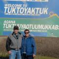 We made it after a 45 min. flight in from Inuvik.