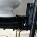 Clearance between Hensley hitch bracket and propane tank tray